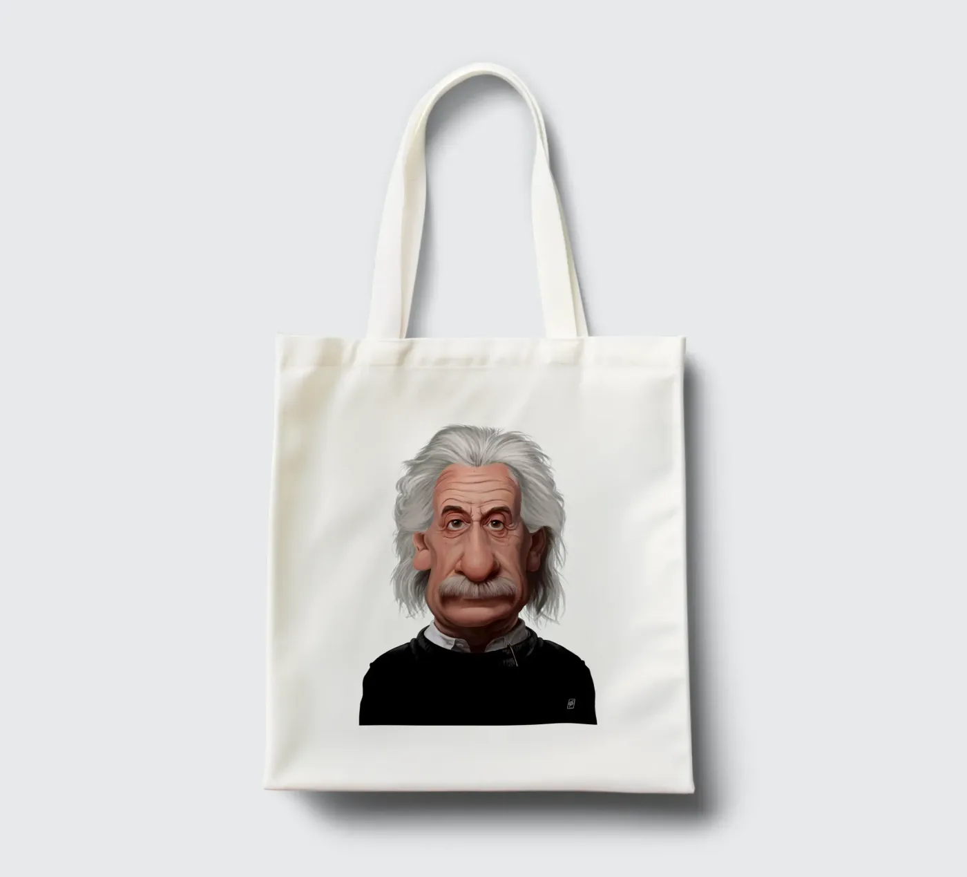 Albert Einstein Jutebeutel von Rob Art | Illustration