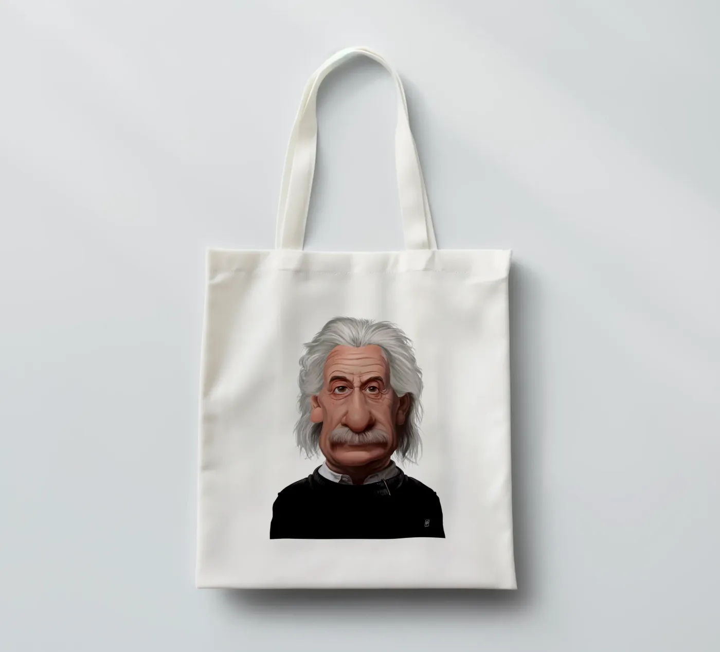 Albert Einstein tote bag by Rob Art | Illustration