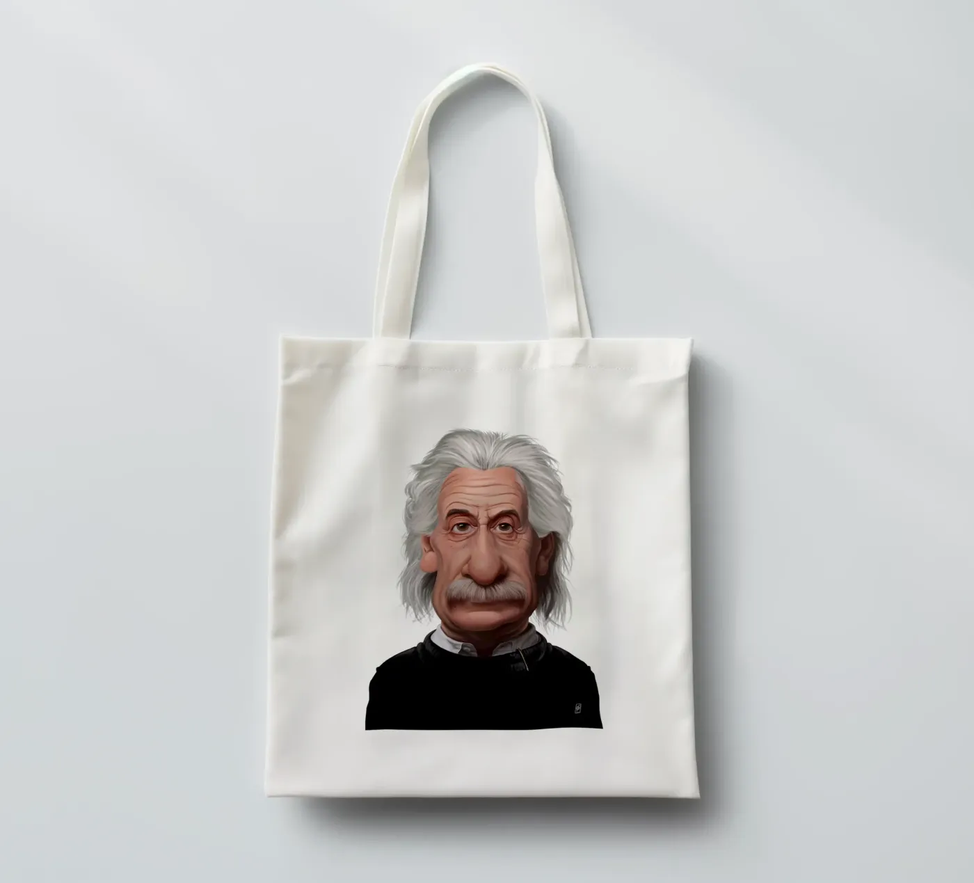 Albert Einstein Jutebeutel von Rob Art | Illustration