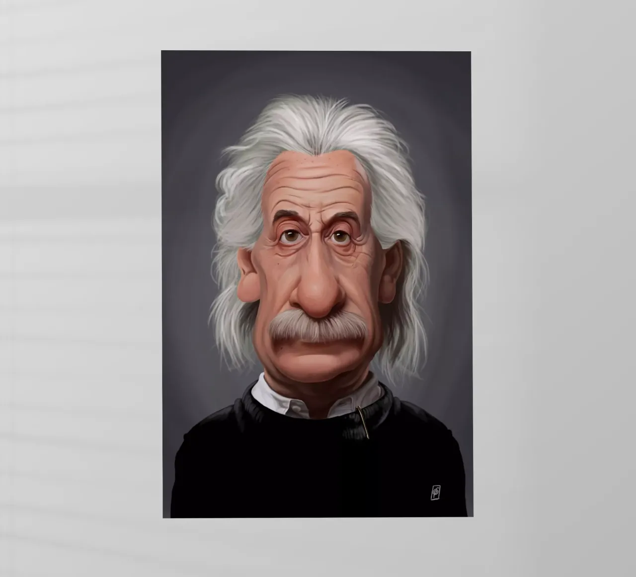 Albert Einstein pellicola backlit da Rob Art | Illustration