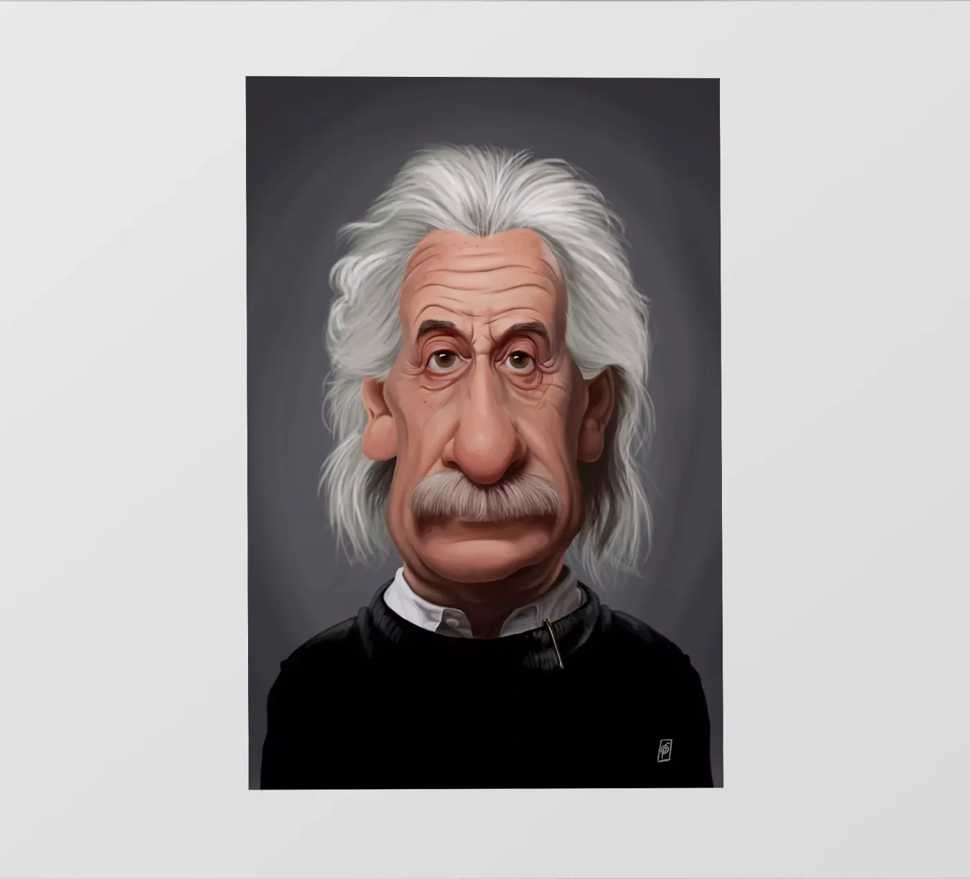 Albert Einstein pellicola backlit da Rob Art | Illustration