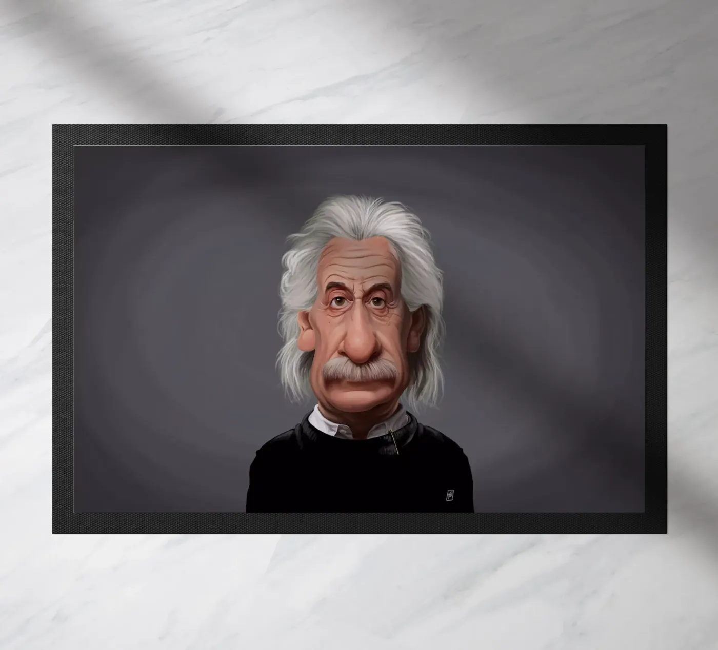 Albert Einstein deurmat van Rob Art | Illustration
