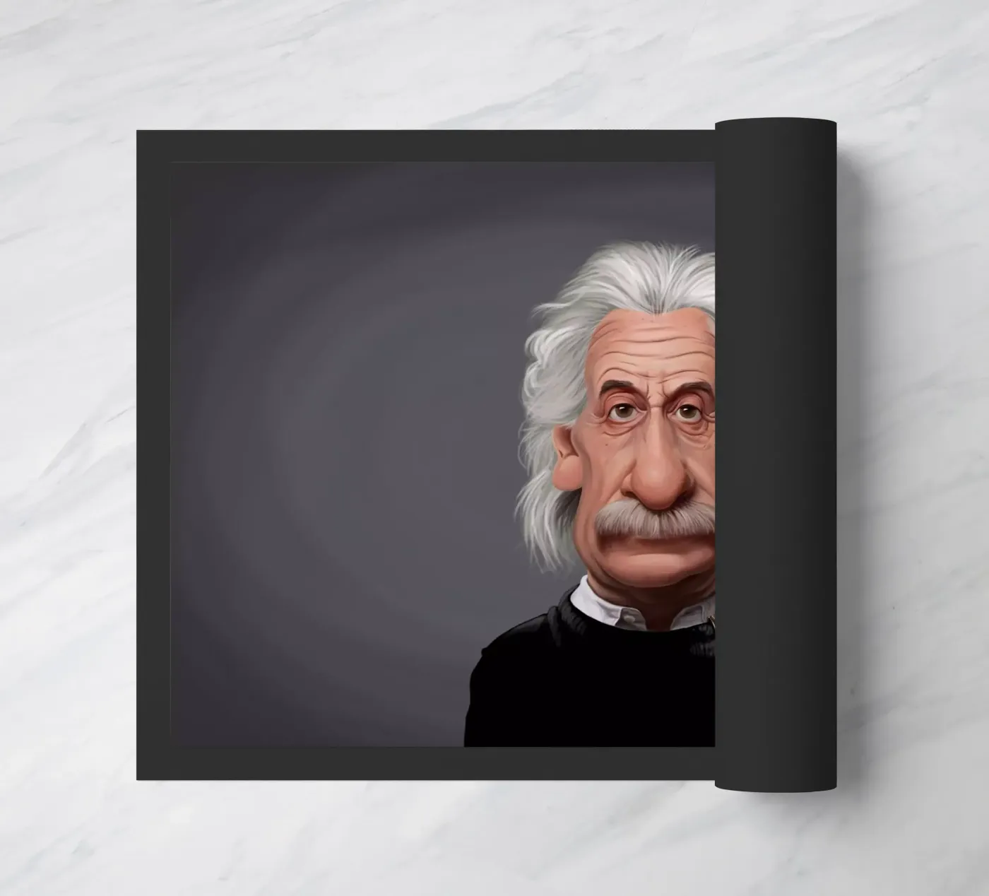 Albert Einstein deurmat van Rob Art | Illustration