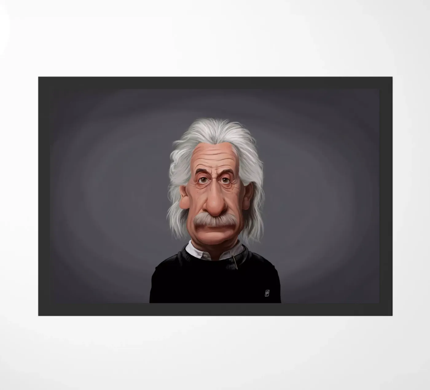 Albert Einstein Fußmatte von Rob Art | Illustration