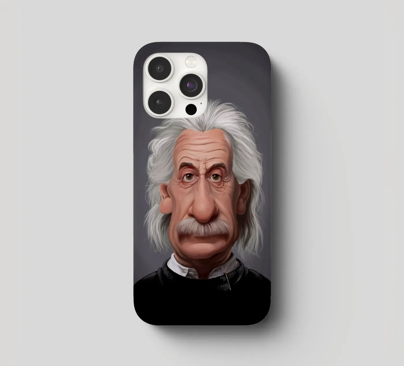 Albert Einstein iphone case by Rob Art | Illustration