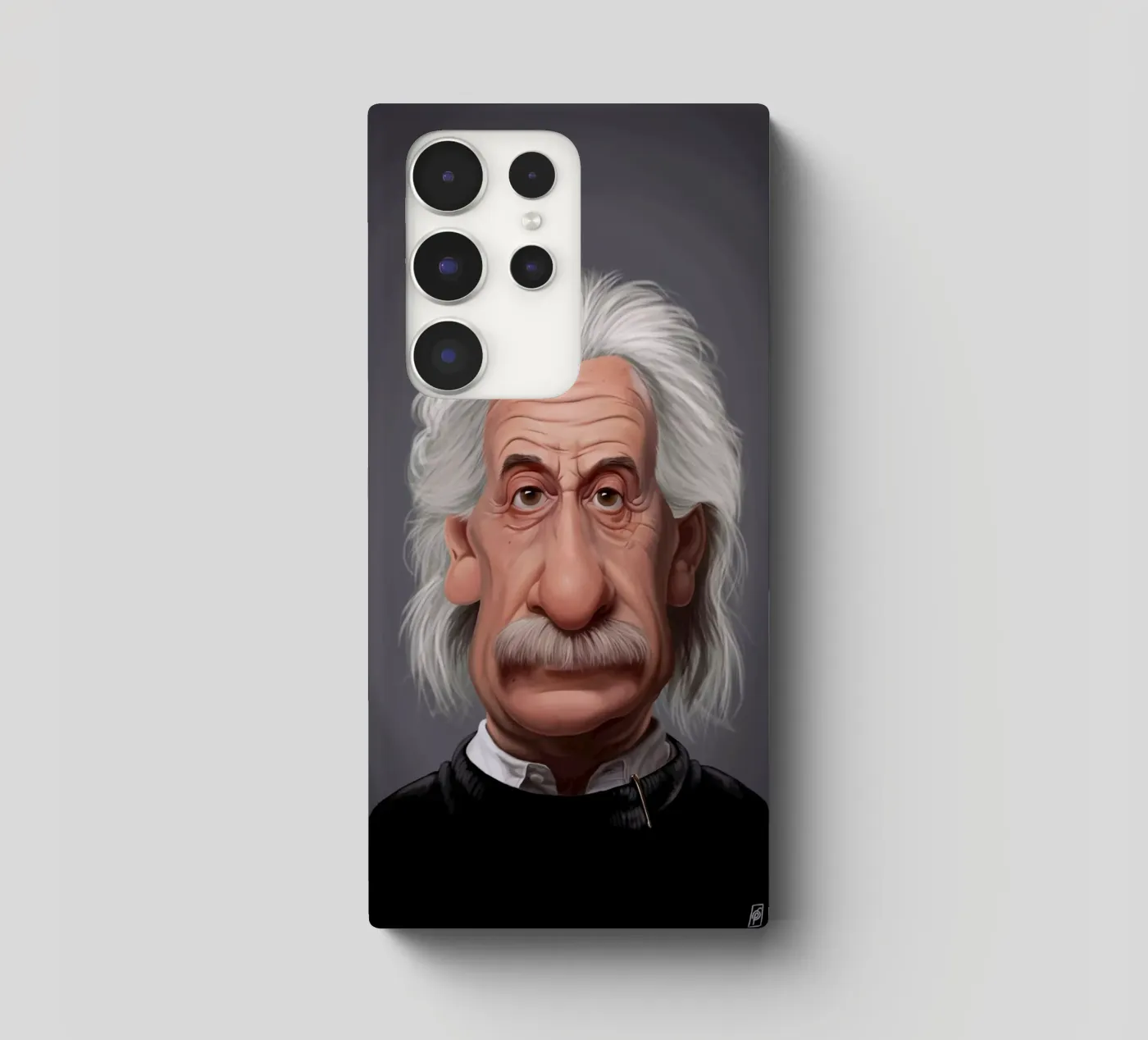 Albert Einstein cover samsung da Rob Art | Illustration