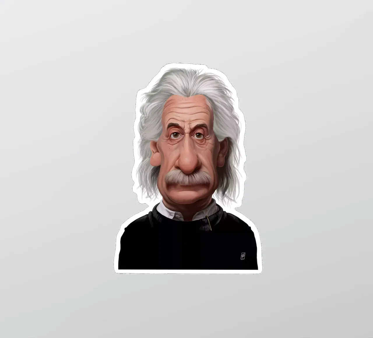 Albert Einstein sticker by Rob Art | Illustration