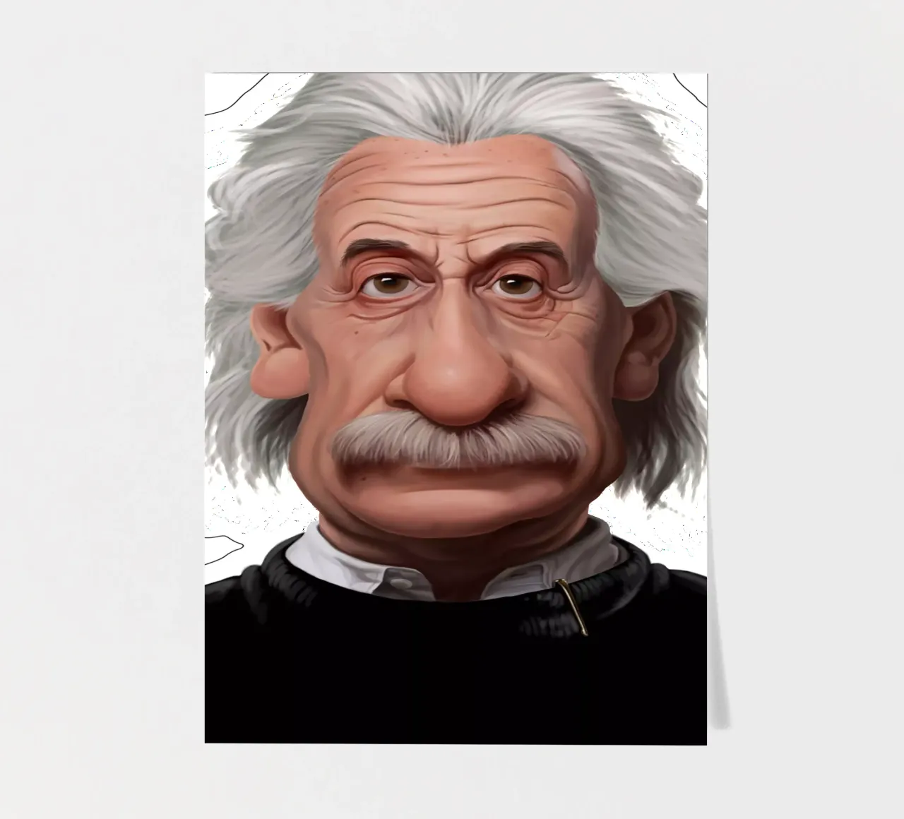 Albert Einstein foglio adesivo da Rob Art | Illustration