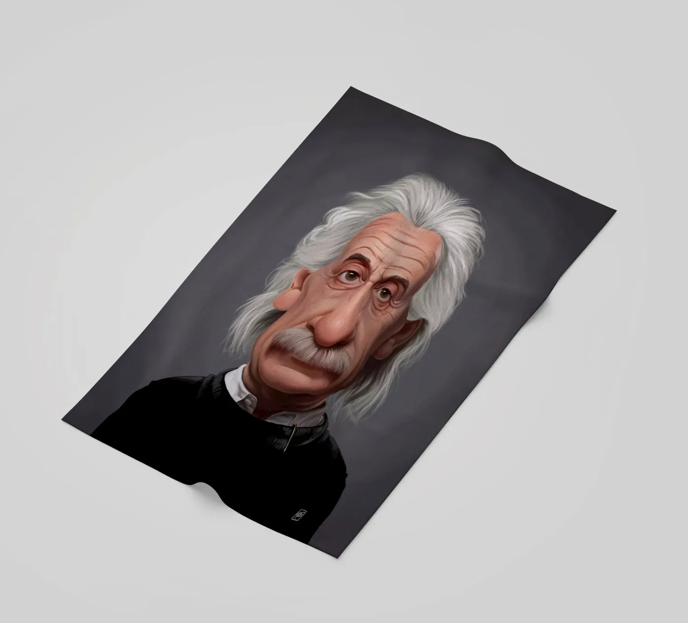 Albert Einstein strandhanddoek van Rob Art | Illustration