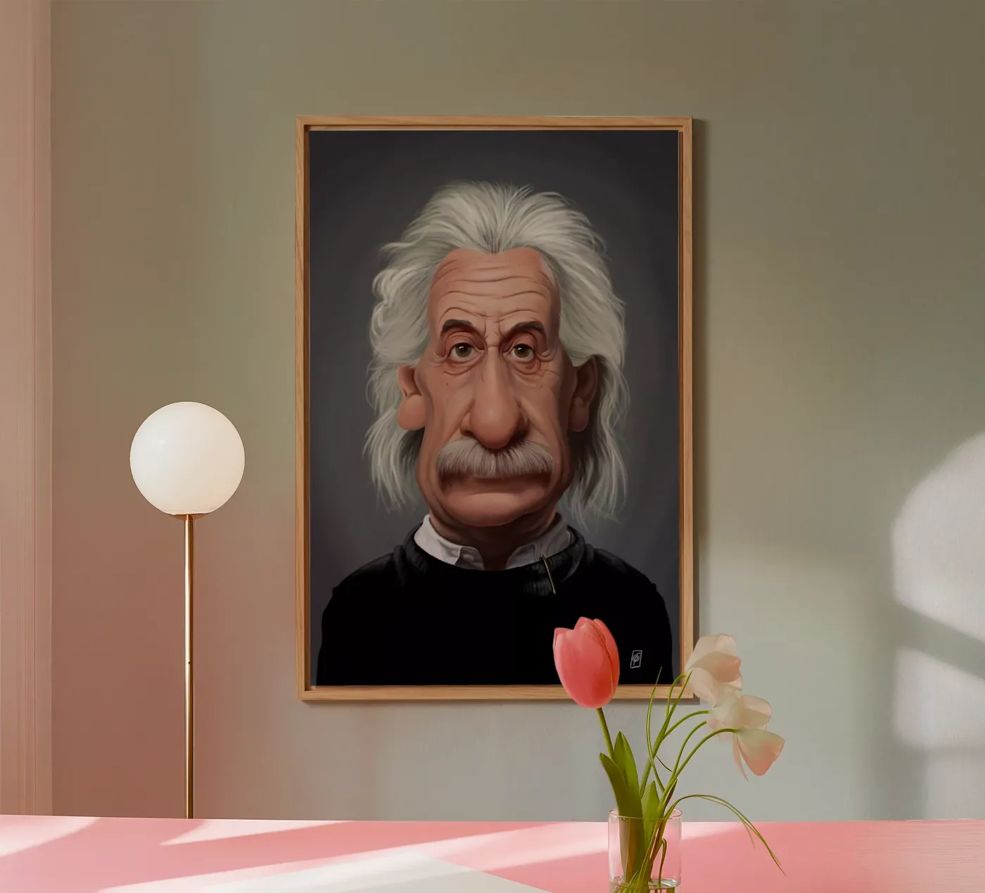 Albert Einstein Forex-Platte von Rob Art | Illustration