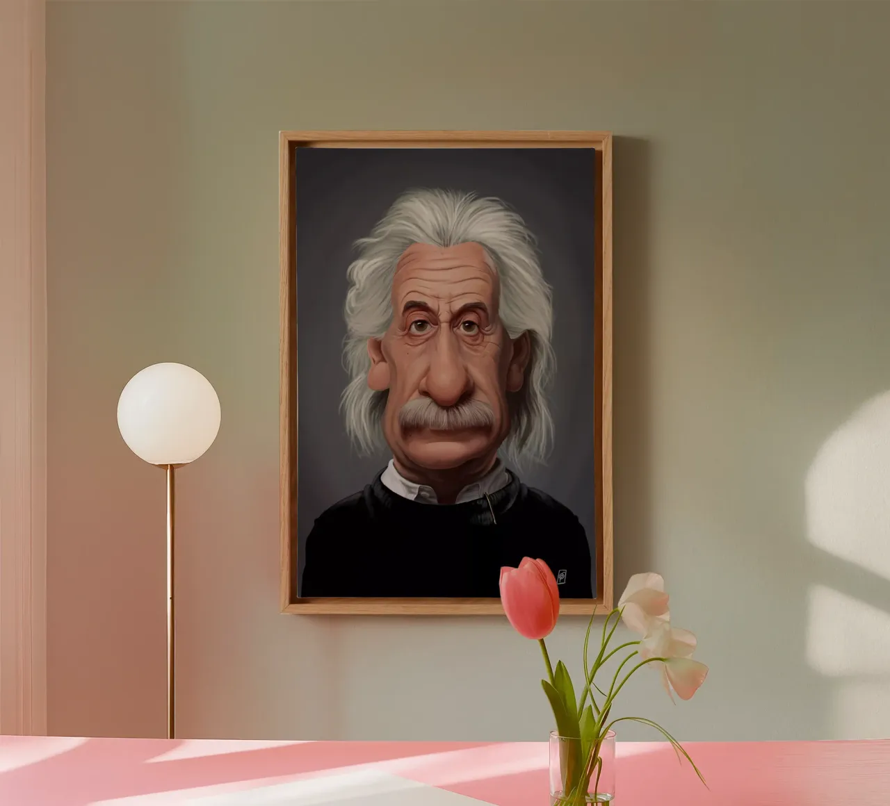 Albert Einstein canvas van Rob Art | Illustration