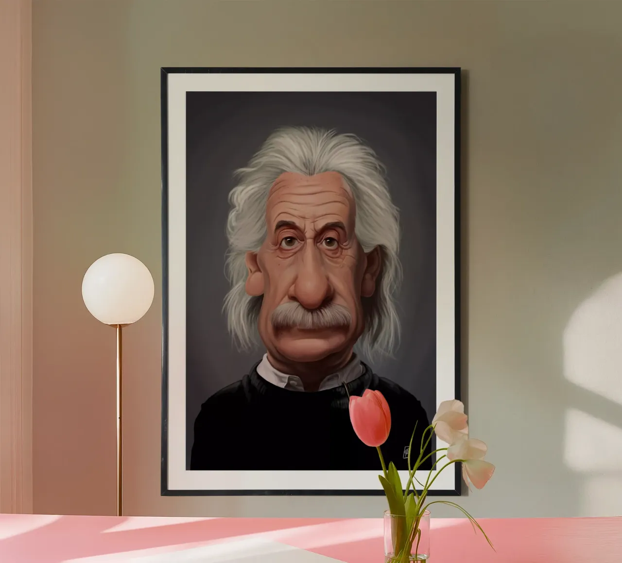 Albert Einstein carta hahnemühle da Rob Art | Illustration