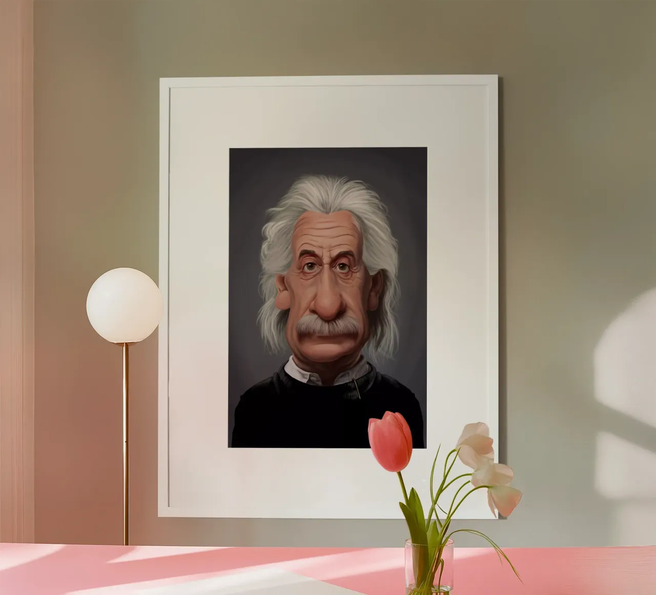 Albert Einstein carta hahnemühle da Rob Art | Illustration