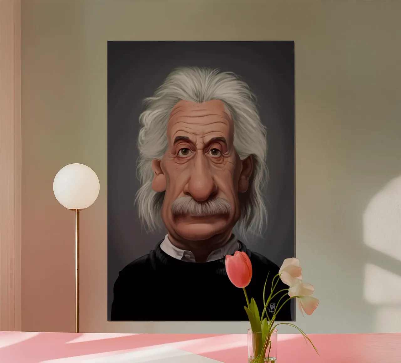 Albert Einstein carta hahnemühle da Rob Art | Illustration