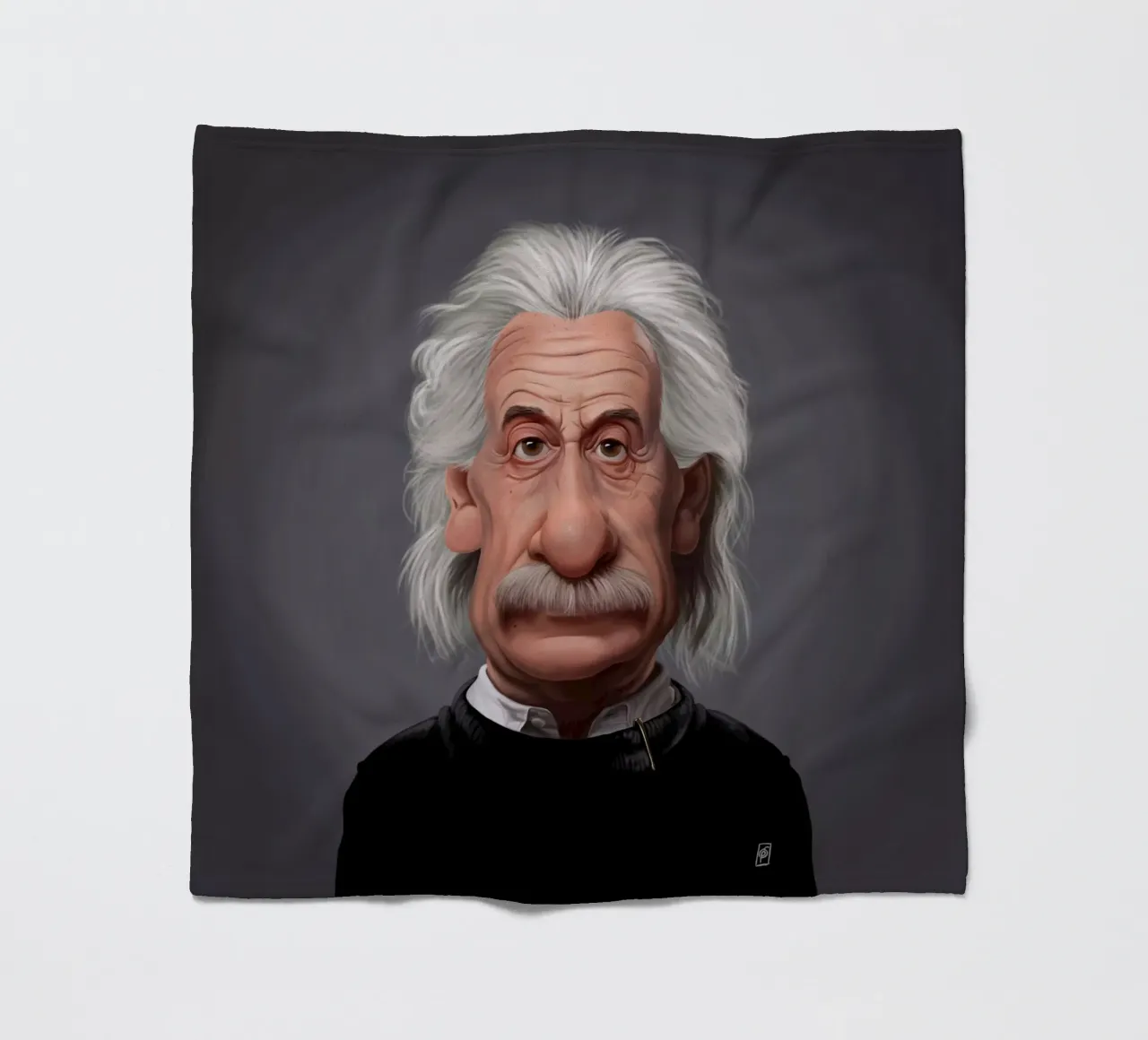 Albert Einstein Fleecedecke von Rob Art | Illustration