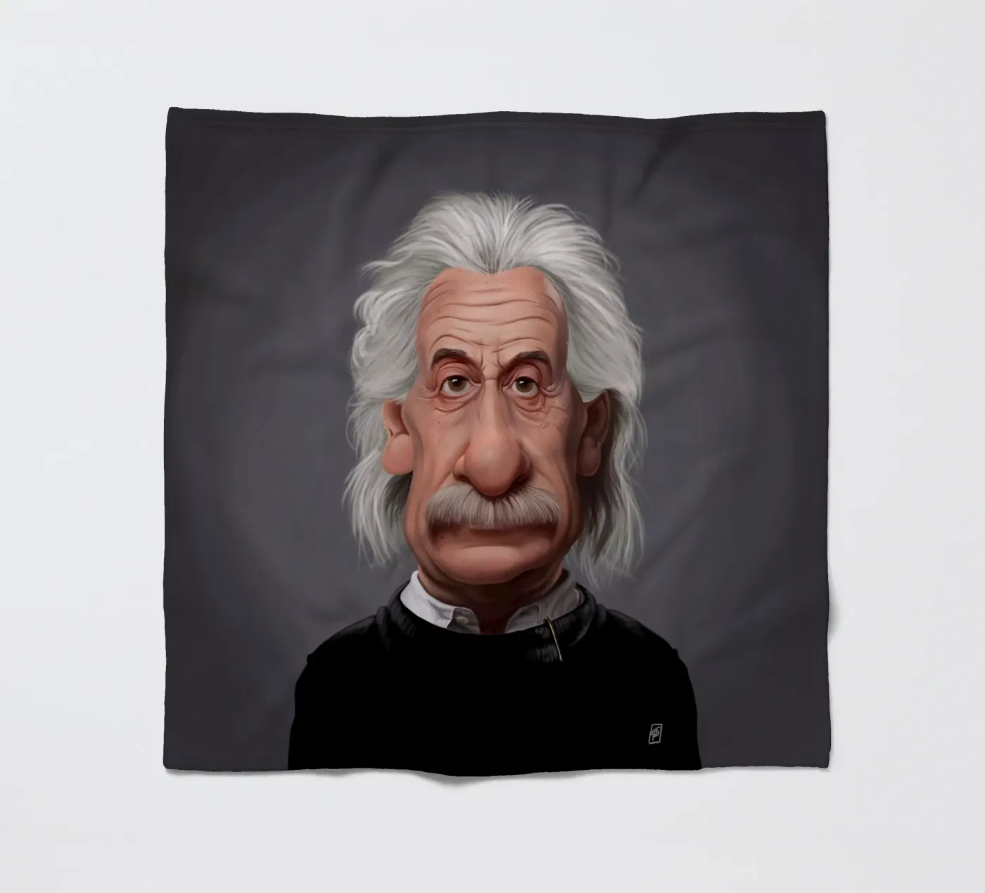 Albert Einstein plaid polaire de Rob Art | Illustration
