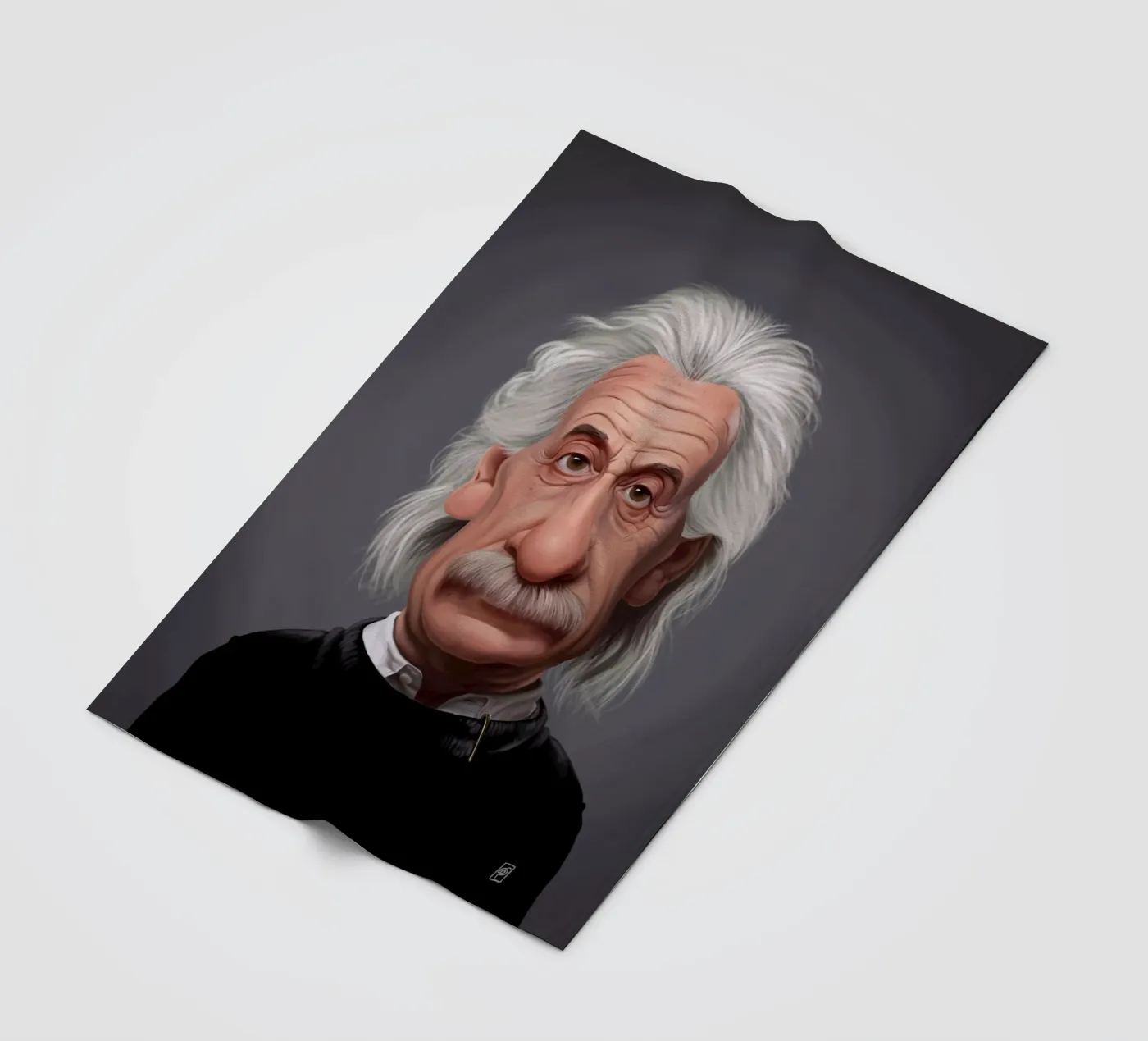 Albert Einstein plaid polaire de Rob Art | Illustration