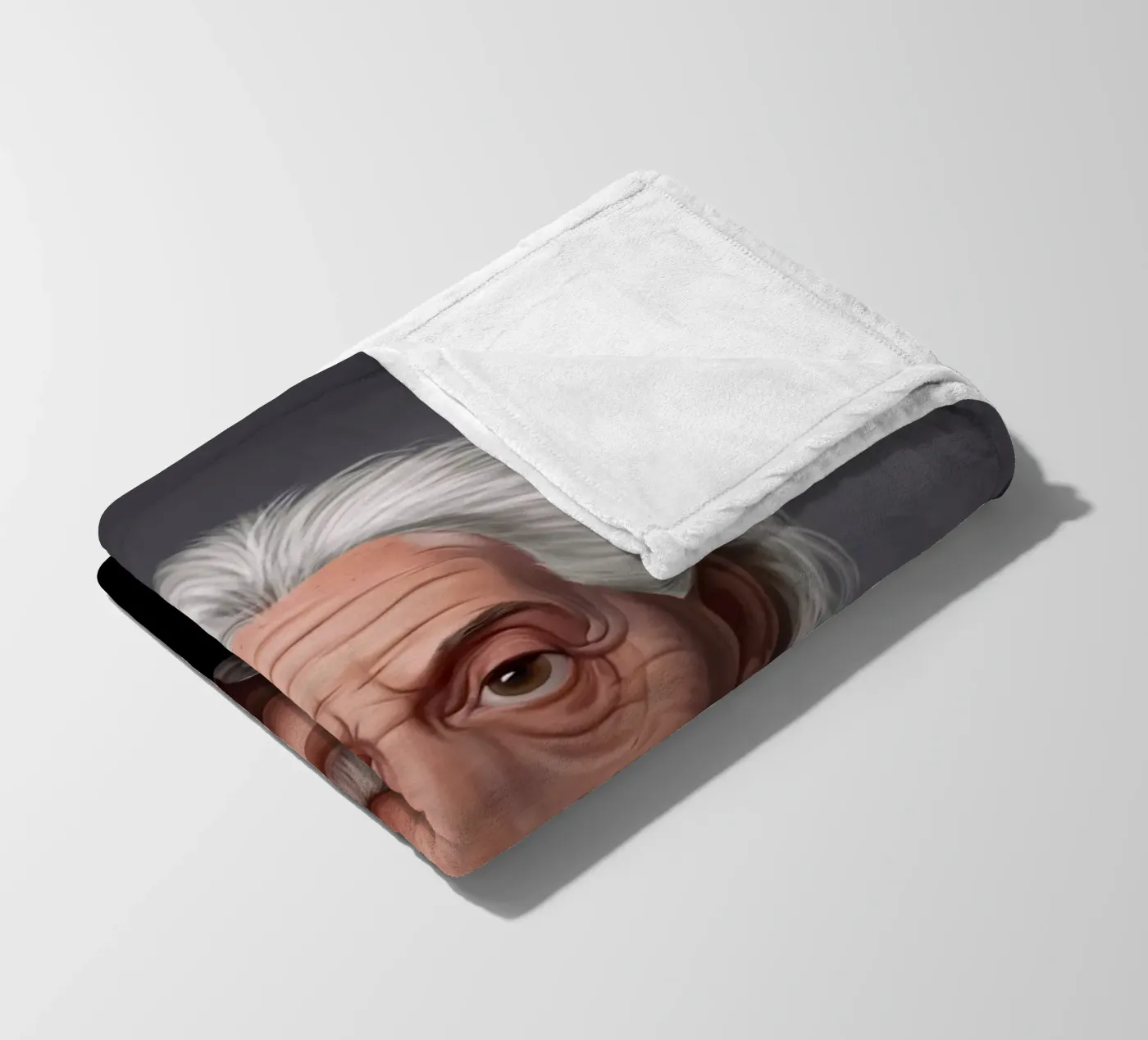 Albert Einstein plaid polaire de Rob Art | Illustration