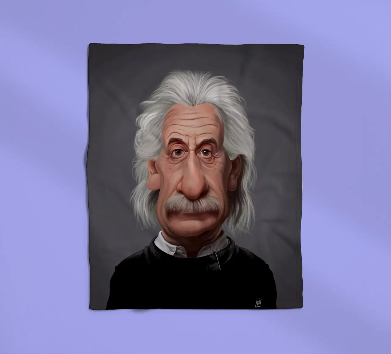 Albert Einstein Fleecedecke von Rob Art | Illustration