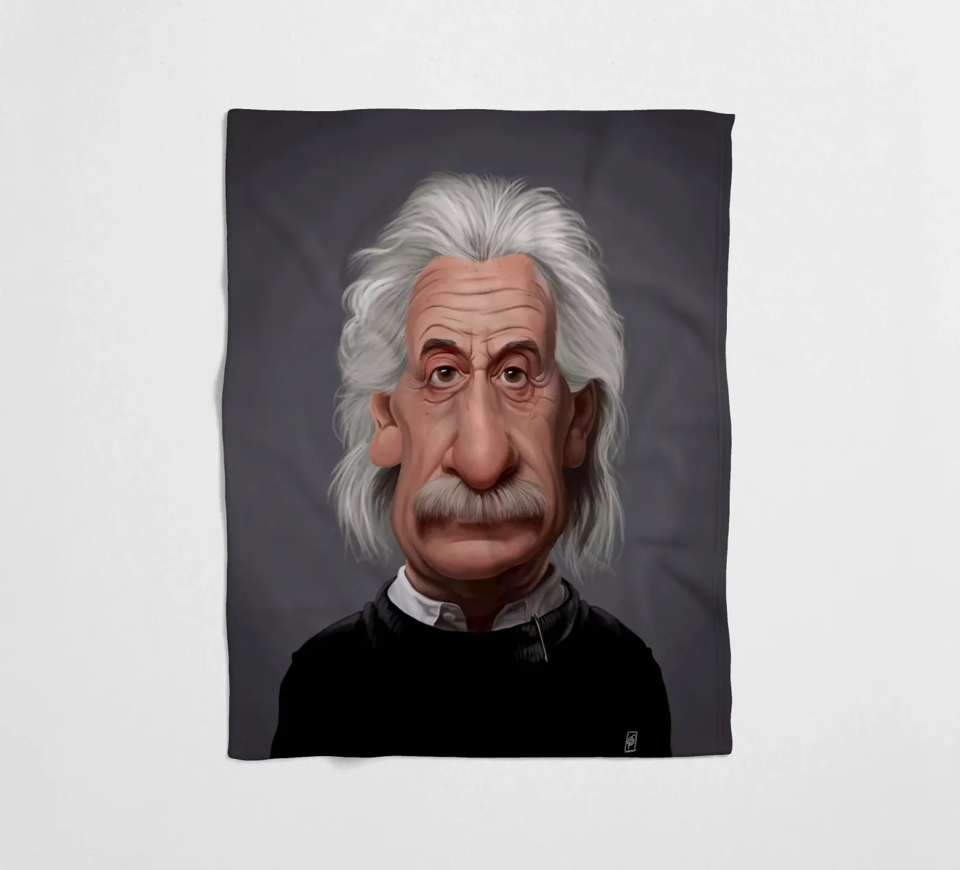Albert Einstein fleecedeken van Rob Art | Illustration