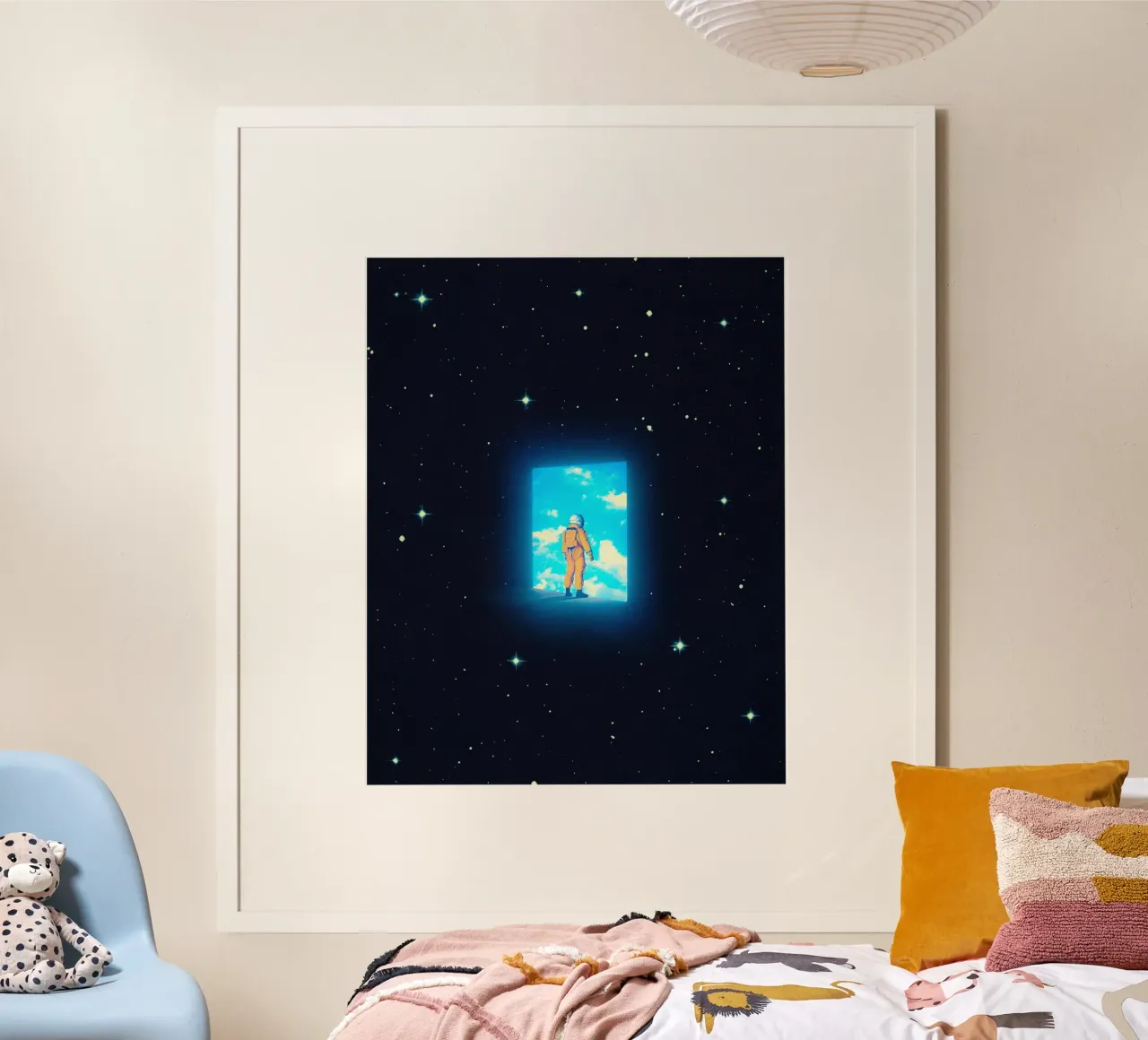 Tornare a casa dallo spazio poster con telaio in plastica da Taudalpoi