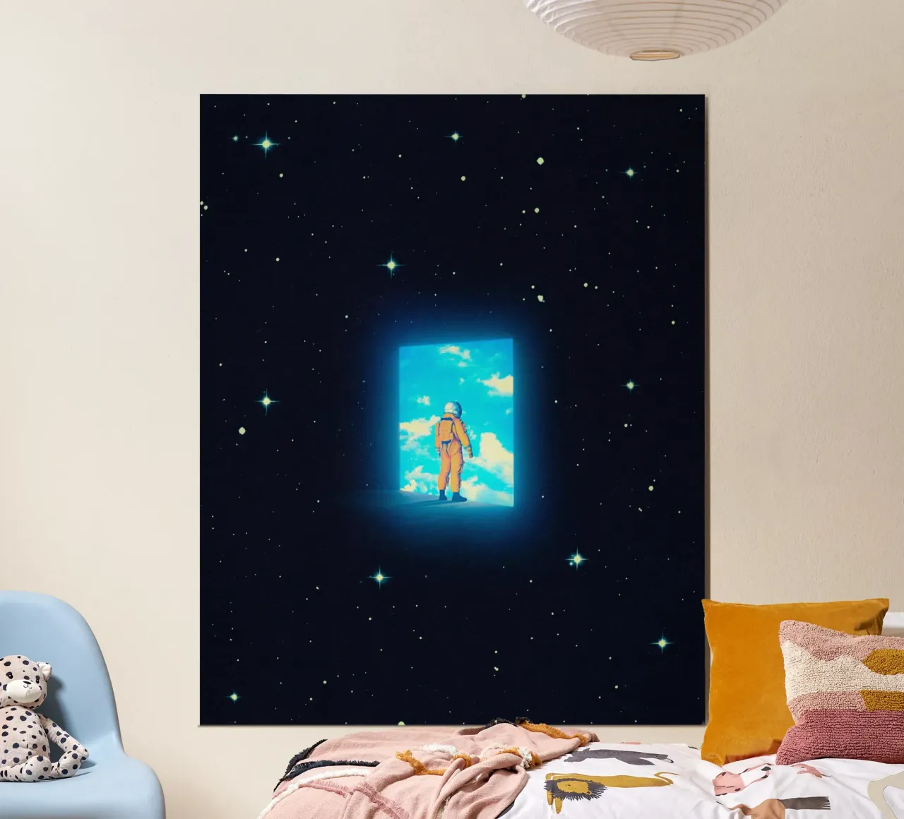 Tornare a casa dallo spazio poster con telaio in plastica da Taudalpoi