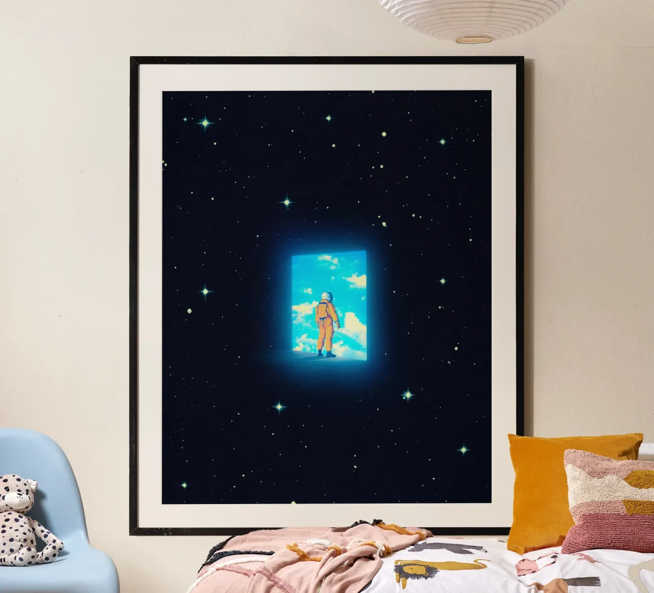 Tornare a casa dallo spazio poster con telaio in plastica da Taudalpoi
