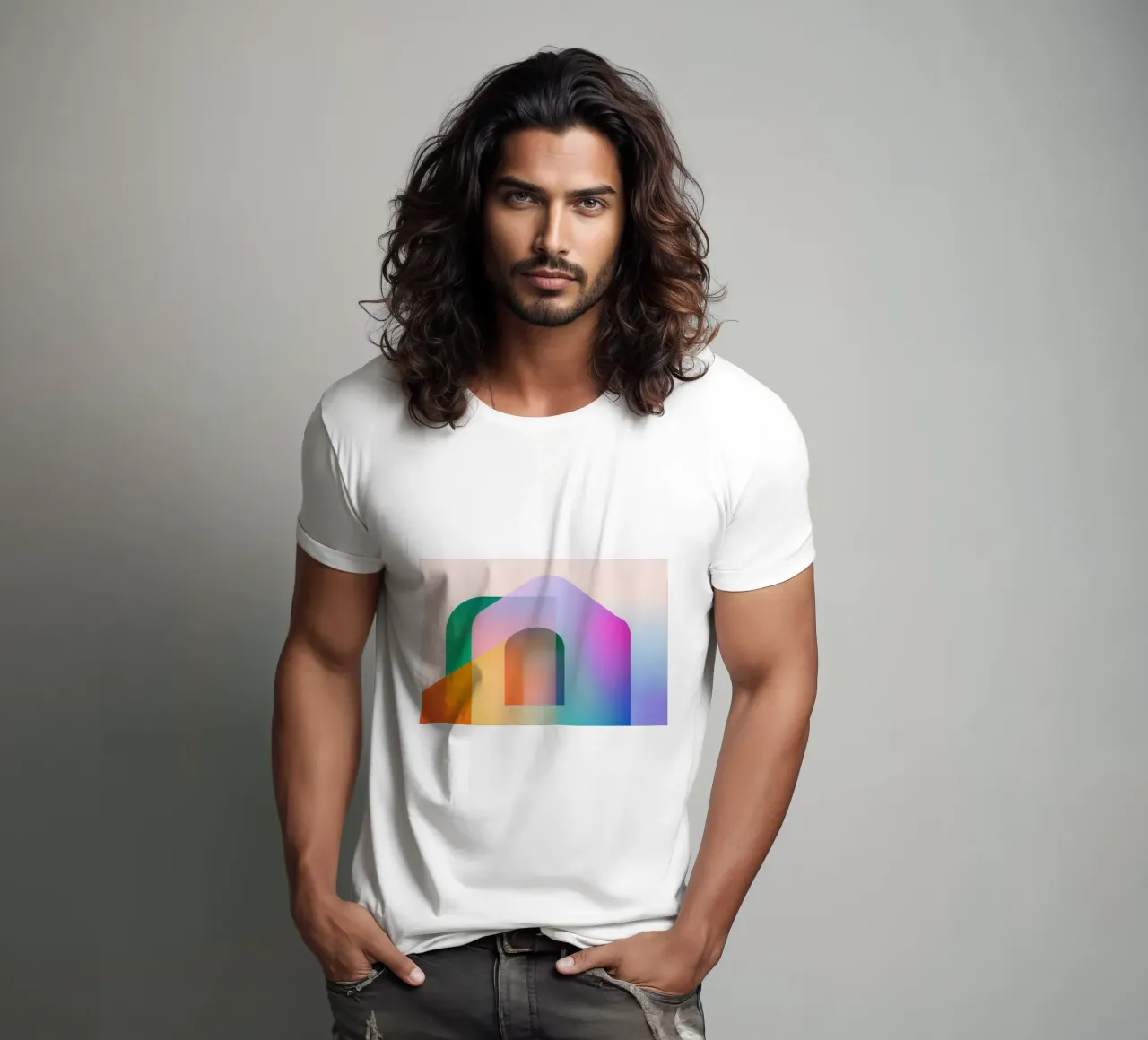 Forme geometriche colorate t-shirt da Geometric