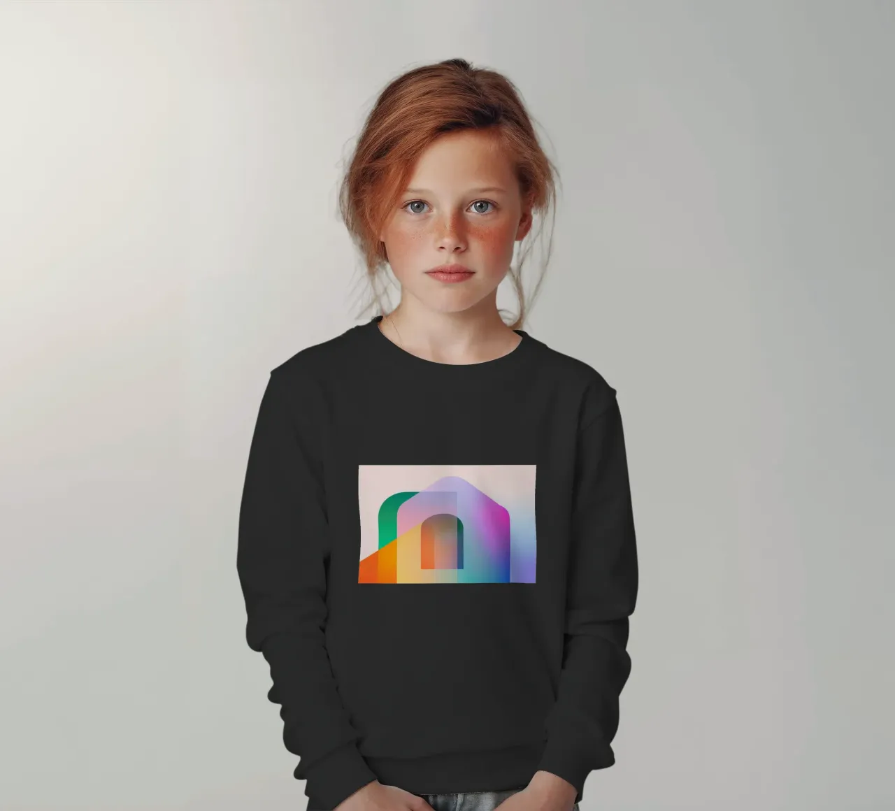 Forme geometriche colorate felpa bambino da Geometric