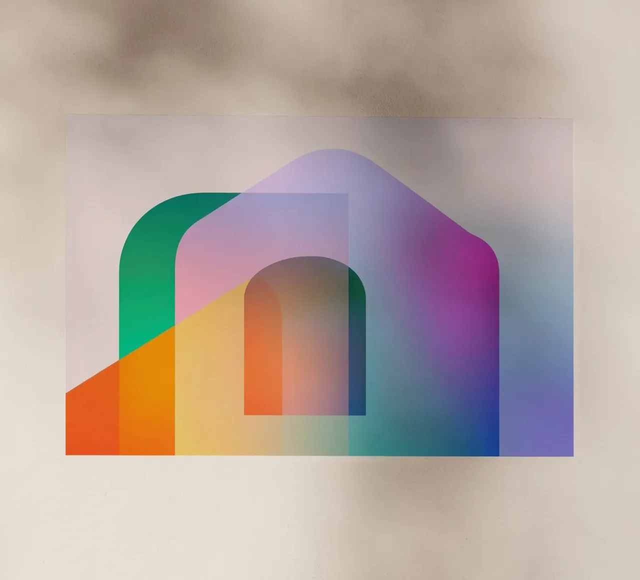 Forme geometriche colorate pellicola backlit da Geometric