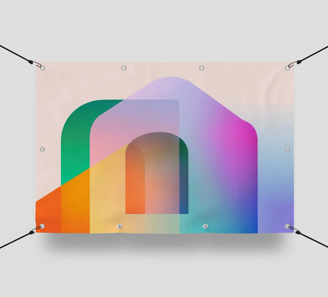 Forme geometriche colorate telo in pvc da Geometric