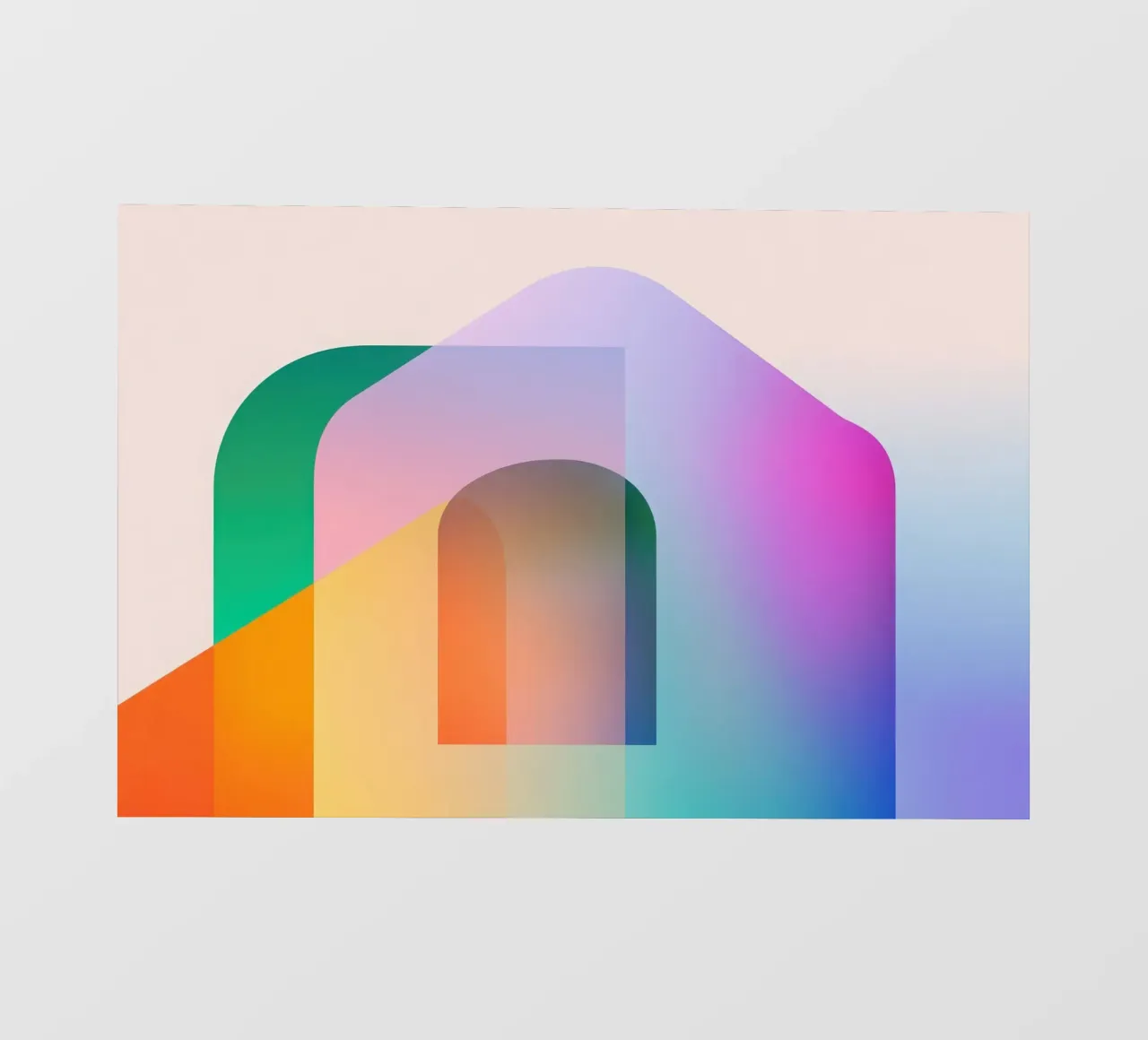 Forme geometriche colorate telo in pvc da Geometric