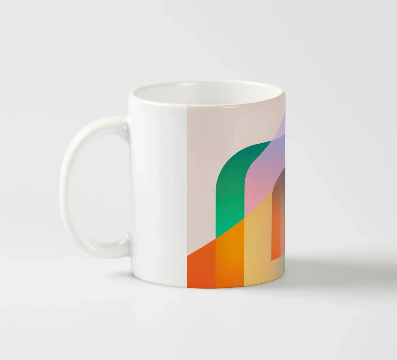 Forme geometriche colorate tazza in ceramica da Geometric