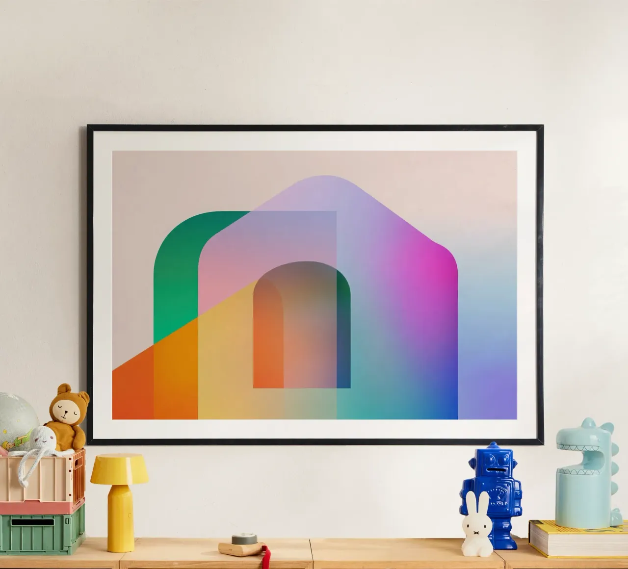 Forme geometriche colorate carta hahnemühle da Geometric