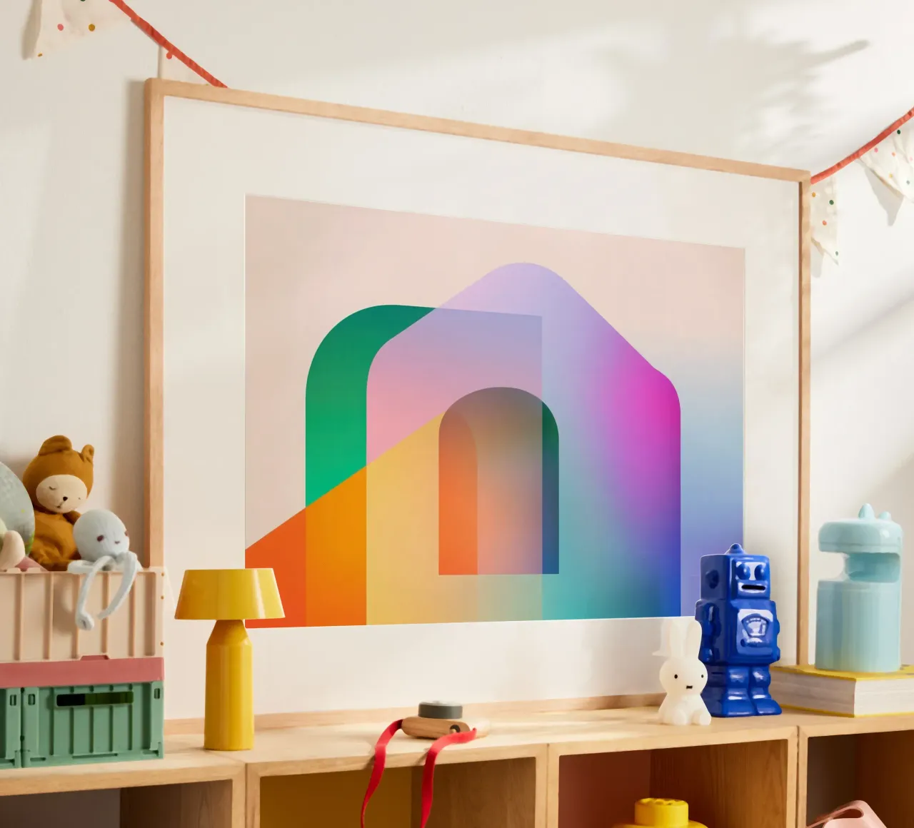 Forme geometriche colorate carta hahnemühle da Geometric