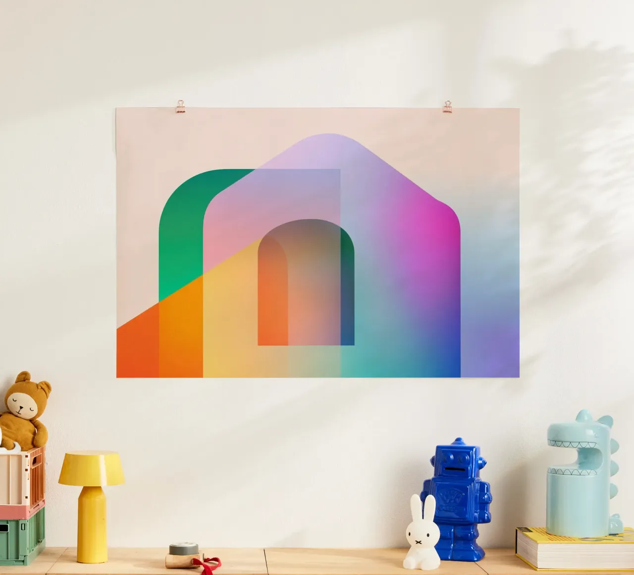 Forme geometriche colorate carta hahnemühle da Geometric