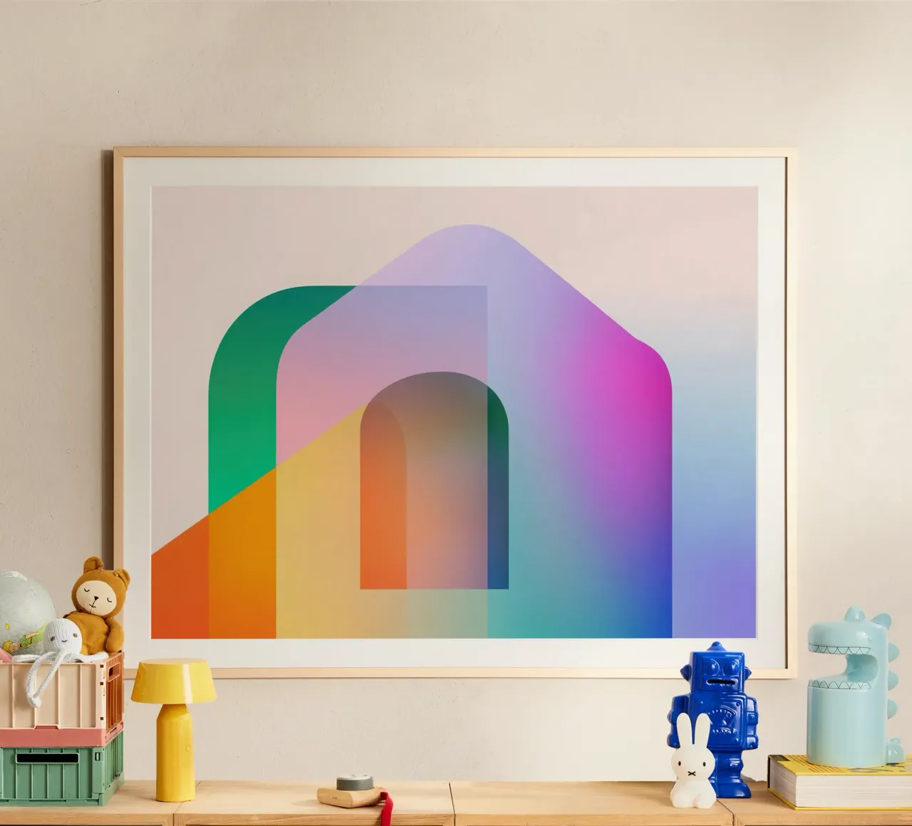 Forme geometriche colorate carta hahnemühle da Geometric