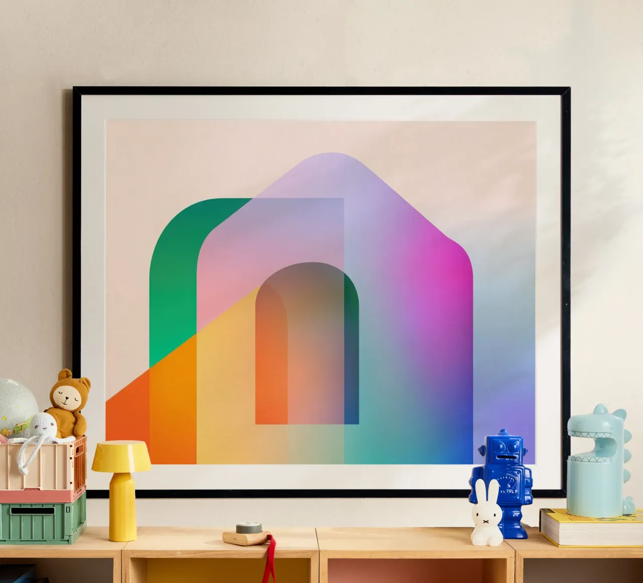 Forme geometriche colorate carta hahnemühle da Geometric