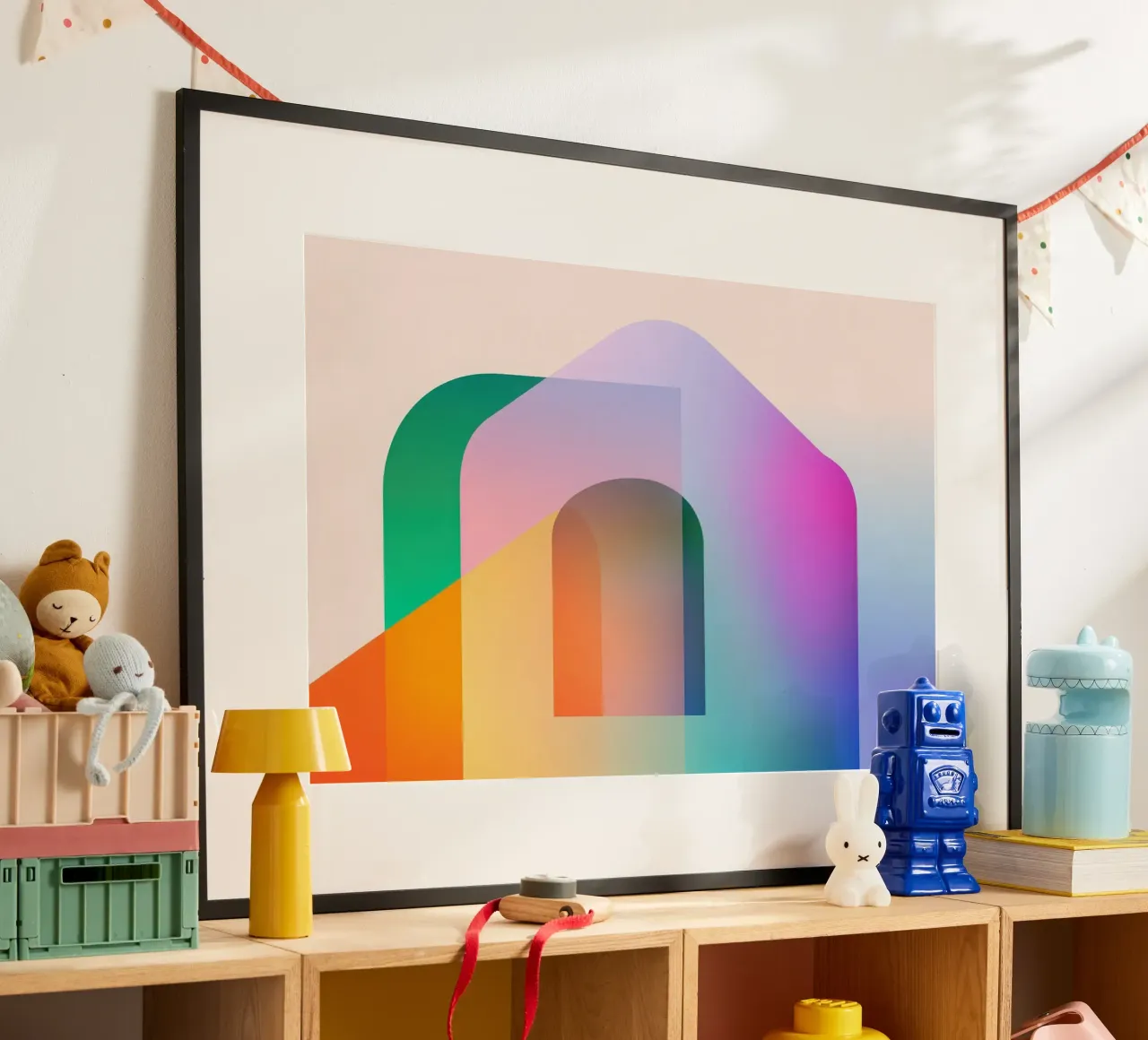 Forme geometriche colorate carta hahnemühle da Geometric