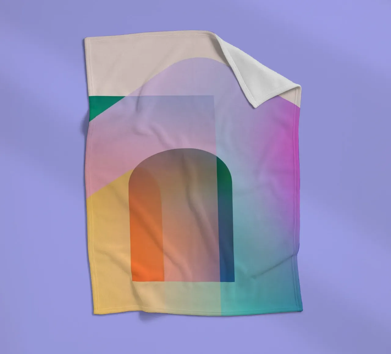 Forme geometriche colorate coperta in pile da Geometric