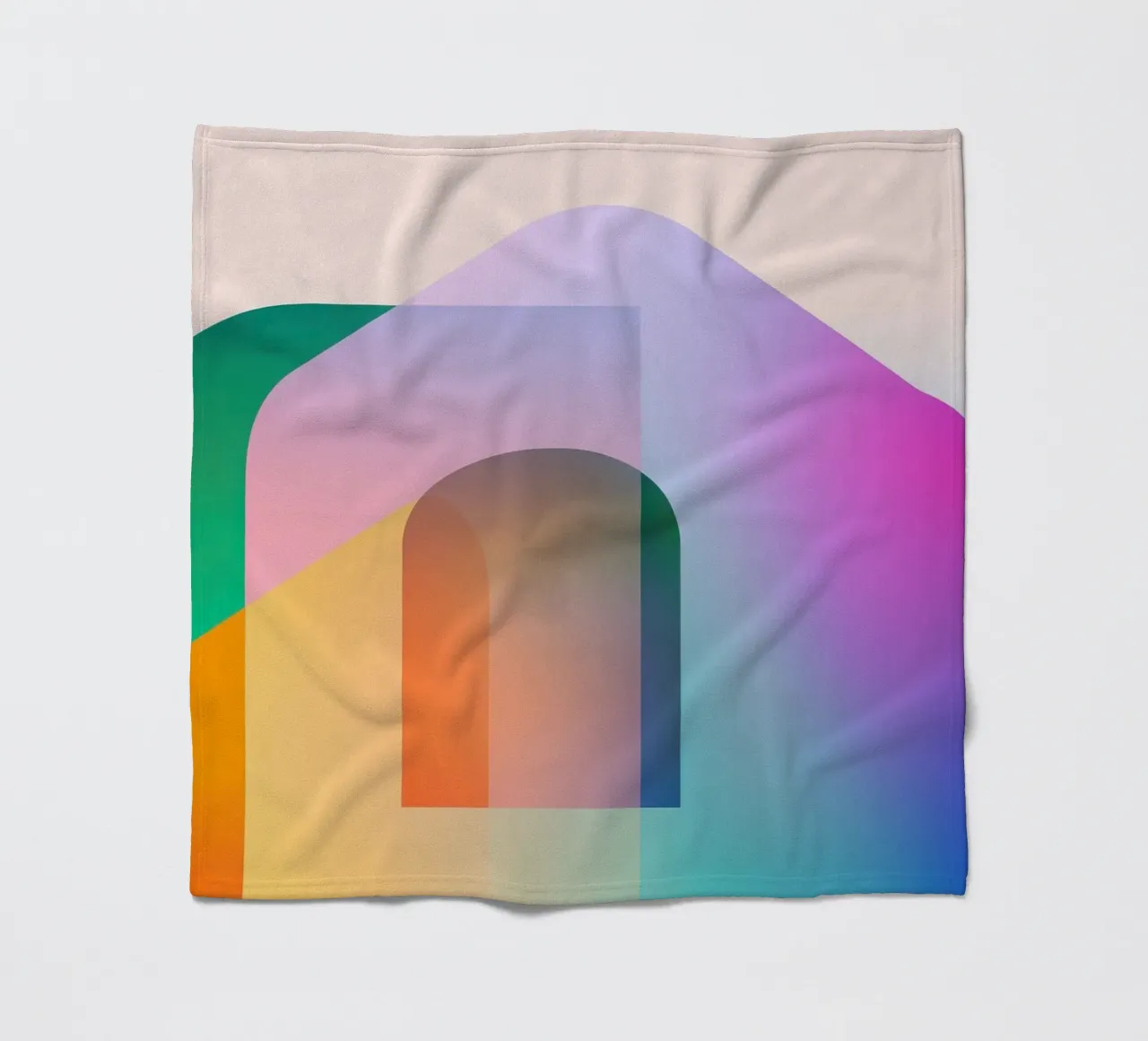 Forme geometriche colorate coperta in pile da Geometric