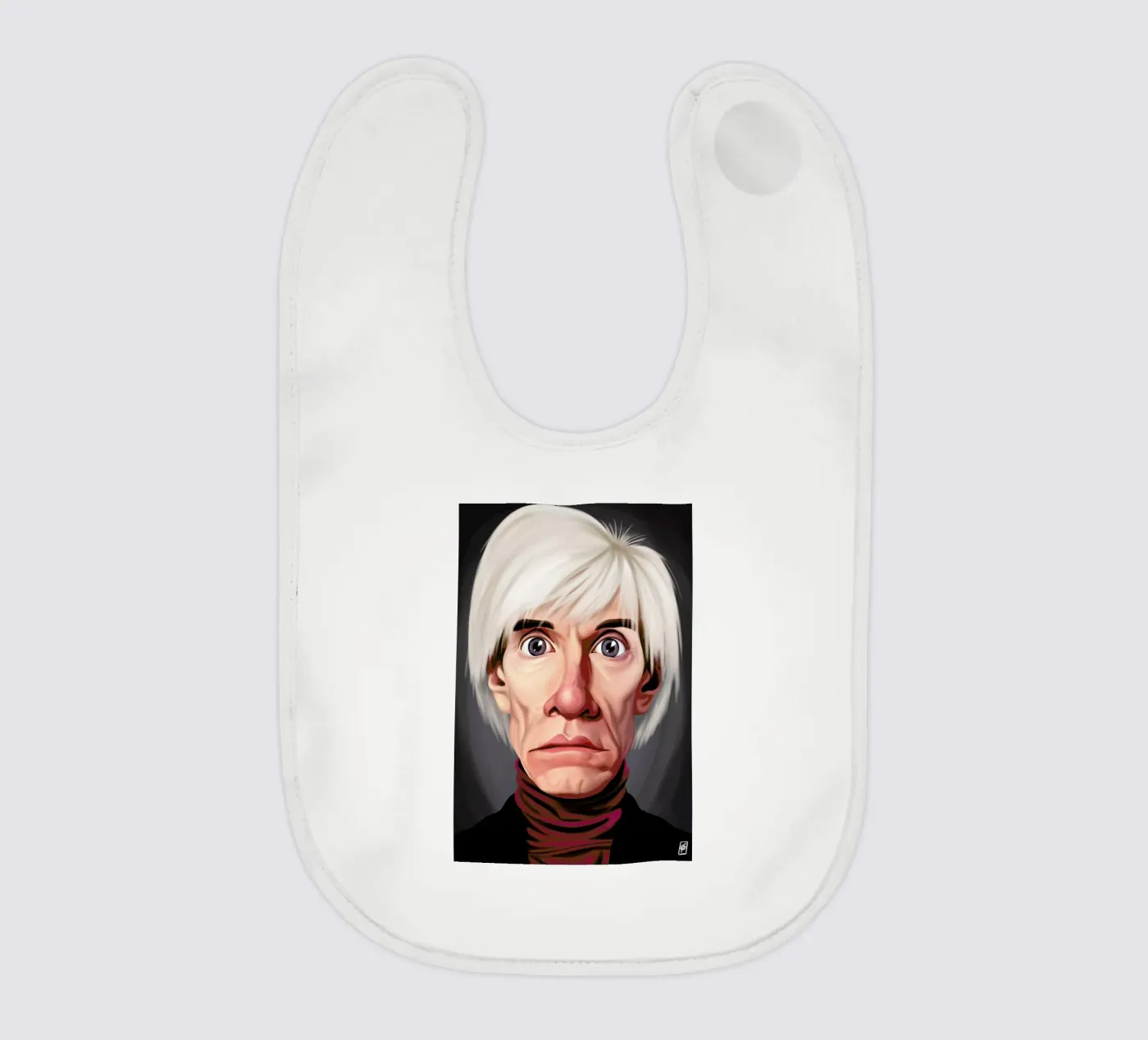 Andy Warhol bavaglino da Rob Art | Illustration