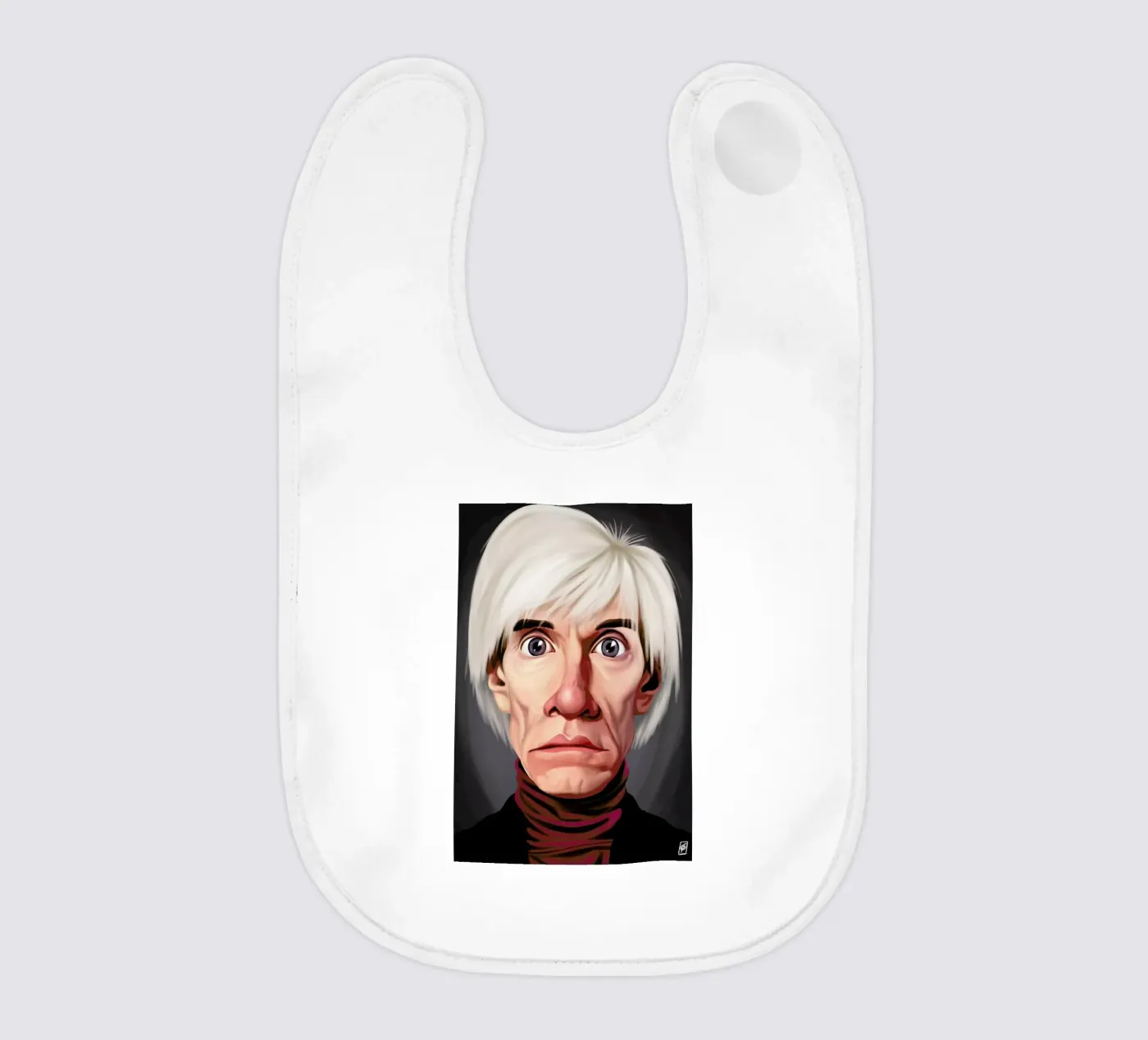 Andy Warhol bavaglino da Rob Art | Illustration