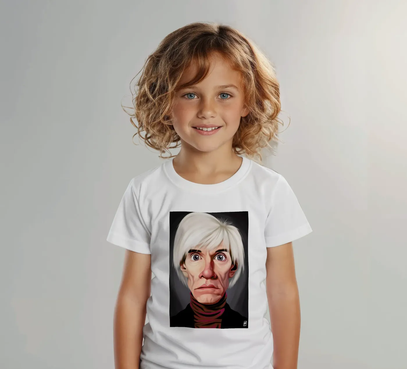 Andy Warhol t-shirt bambini da Rob Art | Illustration
