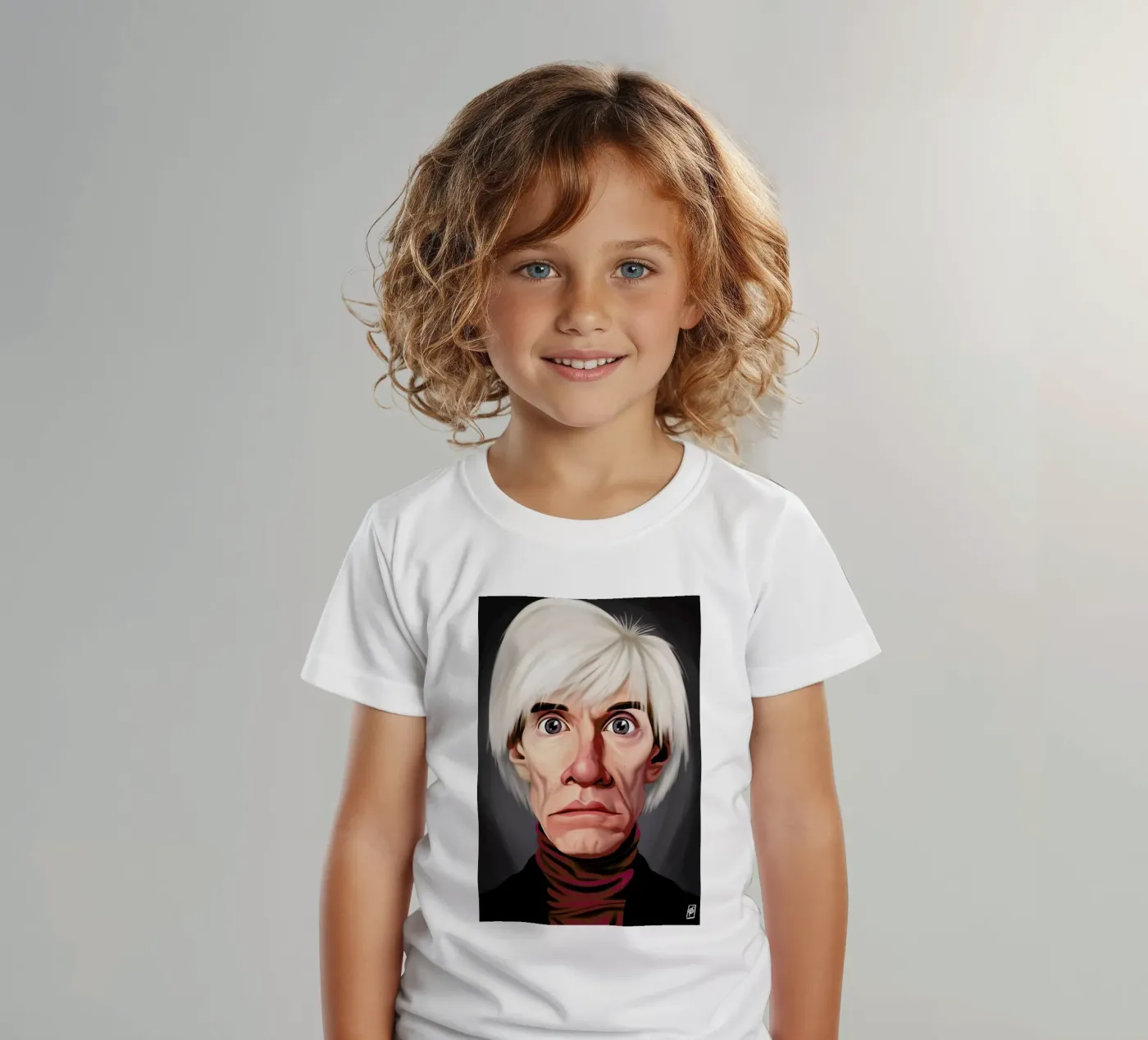 Andy Warhol t-shirt bambini da Rob Art | Illustration