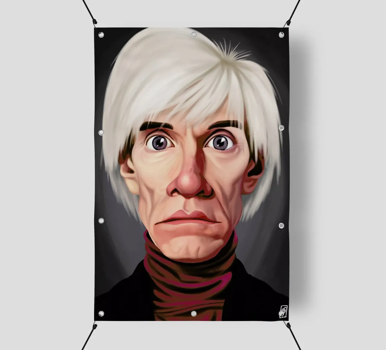 Andy Warhol telo in pvc da Rob Art | Illustration