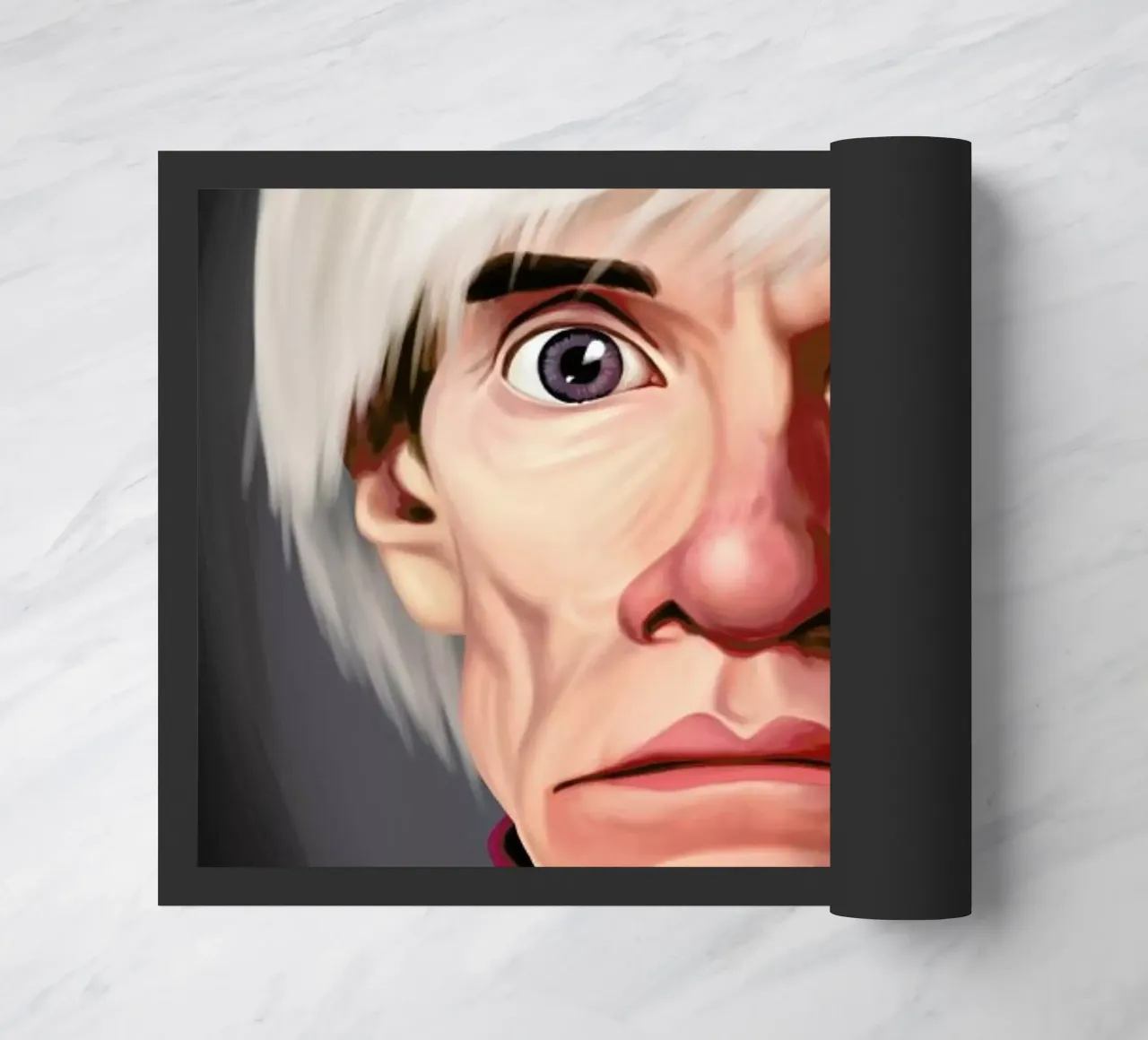 Andy Warhol doormat by Rob Art | Illustration