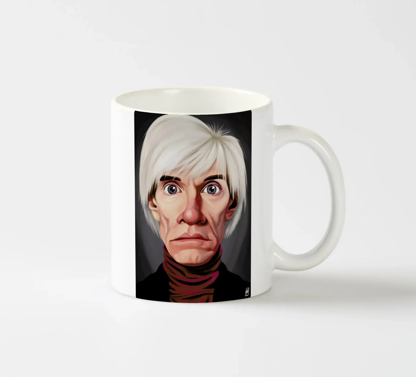 Andy Warhol mug en céramique de Rob Art | Illustration
