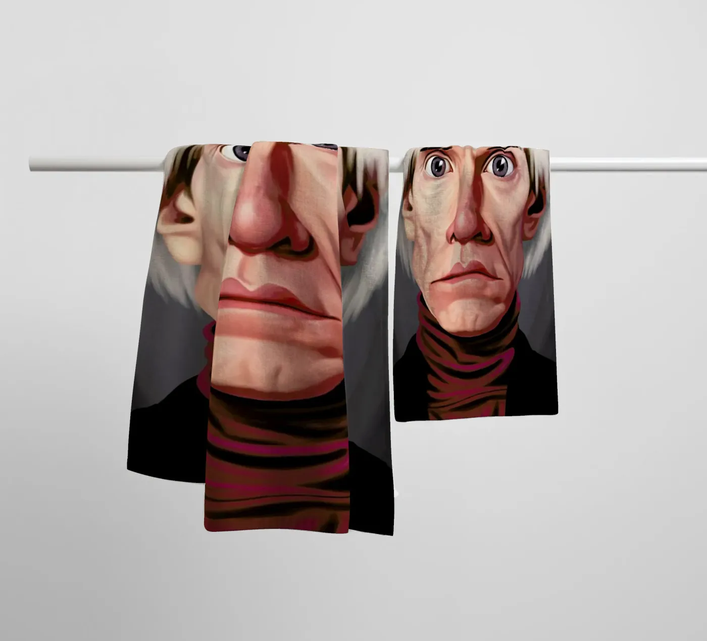 Andy Warhol badhanddoek van Rob Art | Illustration