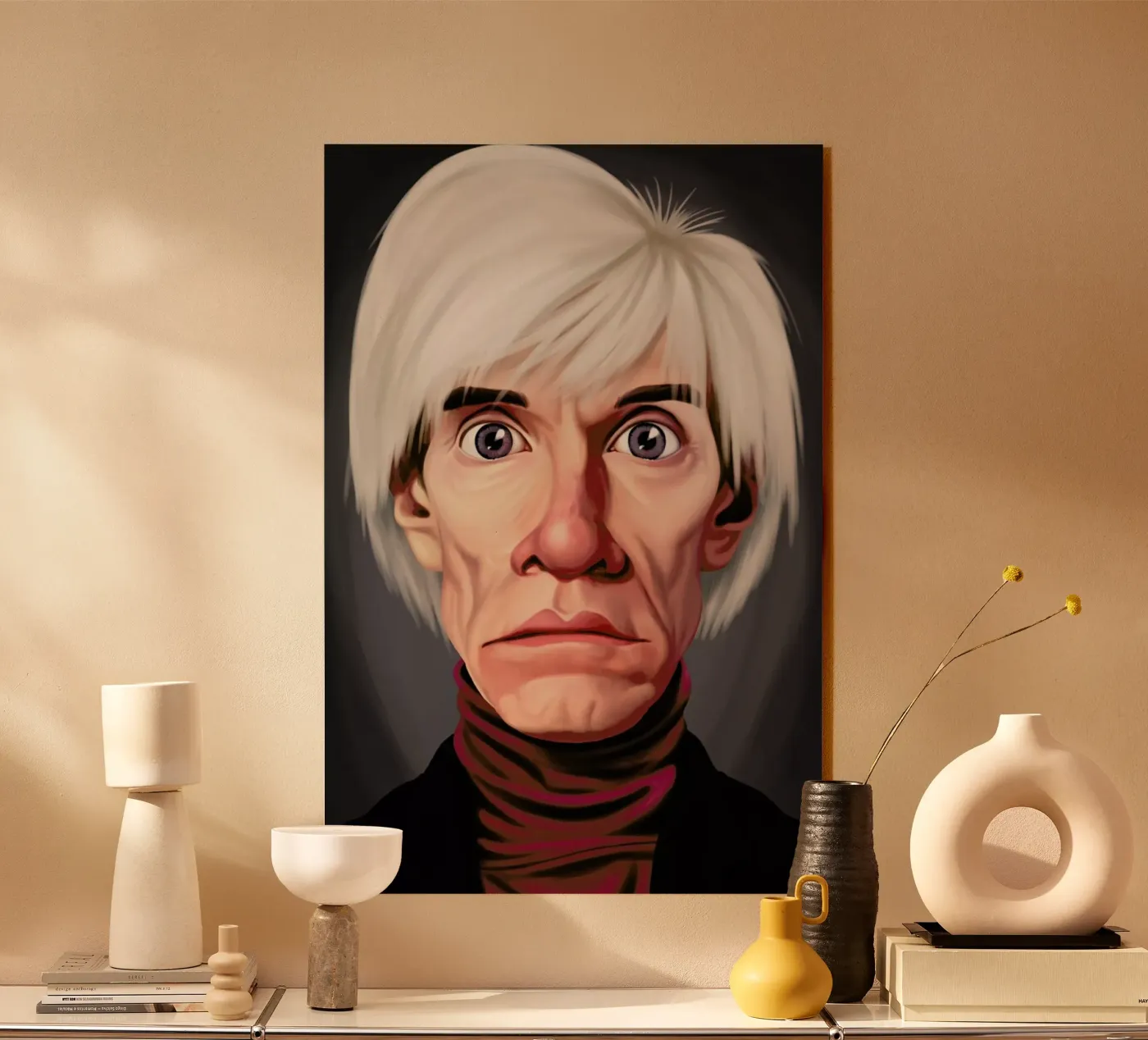 Andy Warhol acryl van Rob Art | Illustration